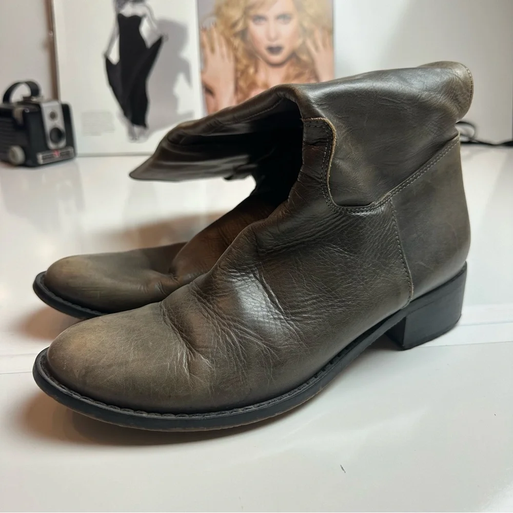 Charles David Italian Leather Riding Boots Brown | Knee High | EU 39